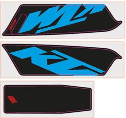 Aufkleber KTM Macina 2017 -Fahrradzubehör ktm 2017e bike aufkleber cyan schwarz rot