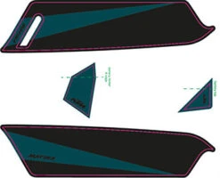 Aufkleber KTM Macina 2017 -Fahrradzubehör ktm 2017e bike aufkleber dunkelcyan schwarz