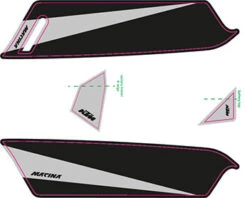 Aufkleber KTM Macina 2017 -Fahrradzubehör ktm 2017e bike aufkleber grau matt schwarz matt