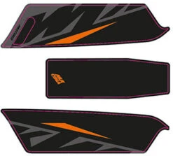 Aufkleber KTM Macina 2017 -Fahrradzubehör ktm 2017e bike aufkleber grau schwarz orange matt