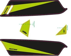 Aufkleber KTM Macina 2017 -Fahrradzubehör ktm 2017e bike aufkleber schwarz gruen