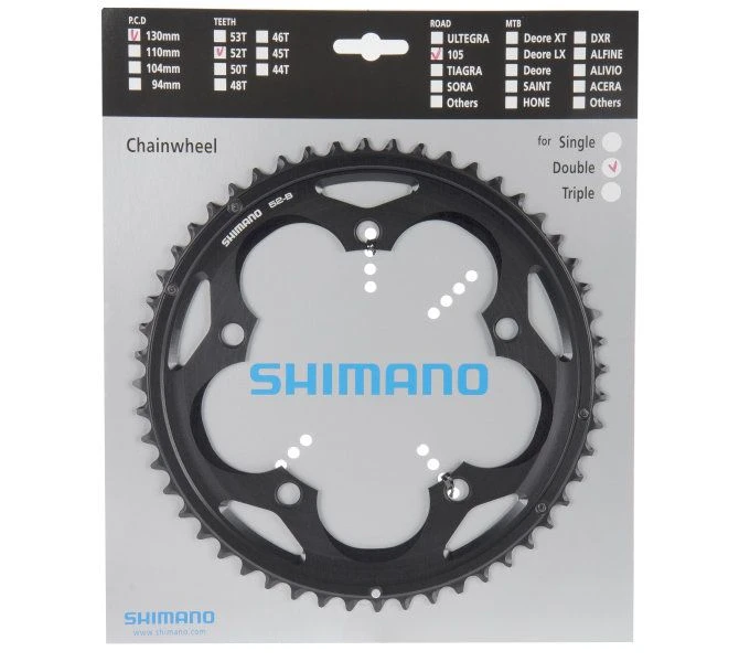 Shimano Kettenblatt 105 FC-5700 52 Zähne 1 Shimano Kettenblatt 105 FC-5700 52 Zähne
