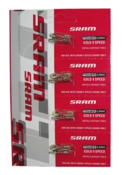SRAM Kettenverschlussglied Power Link 9-fach Gold -Fahrradzubehör sram kettenverschlussglied power link 9 fach gold 829190 3547